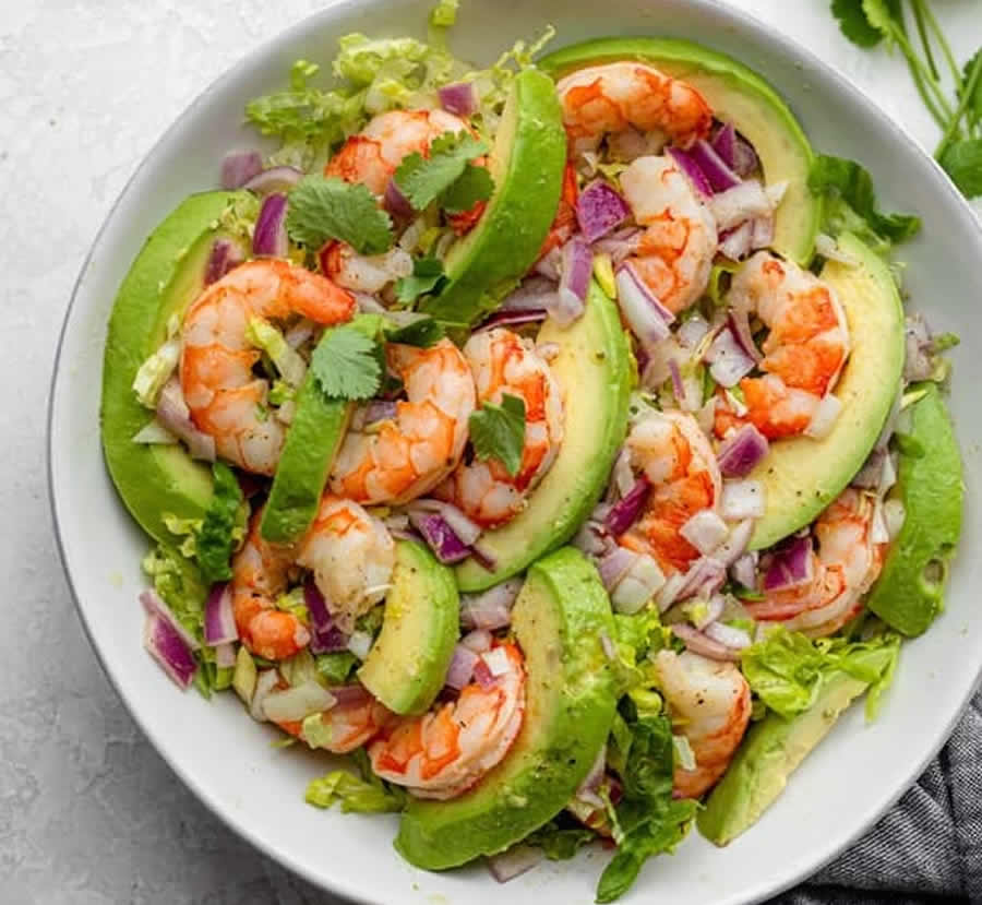 Salade Avocat et Crevettes